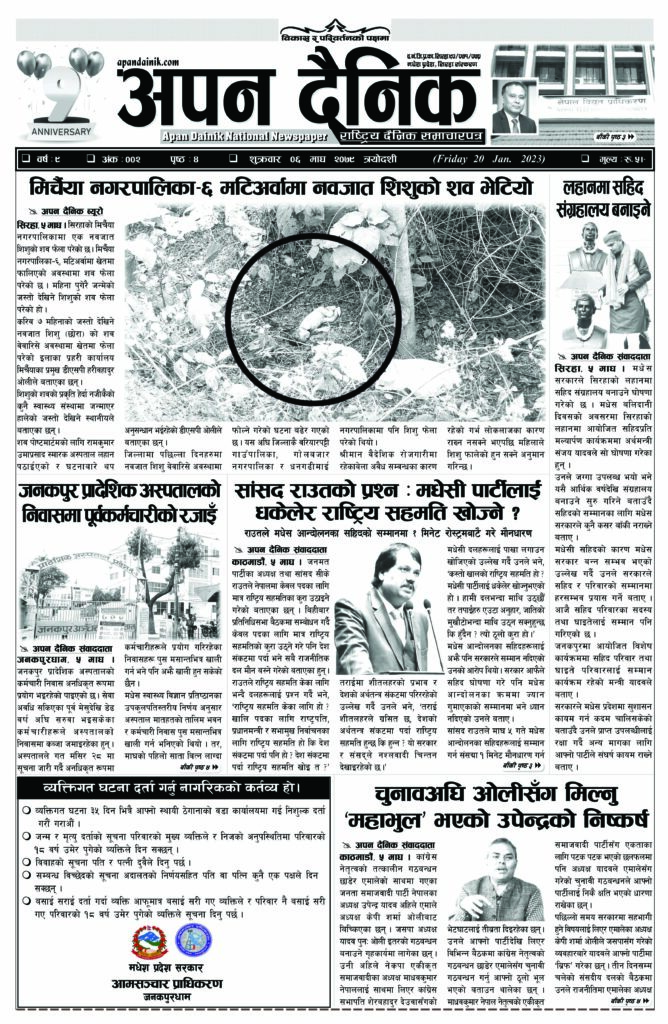 २०७९ माघ ट गते शुक्रवार
