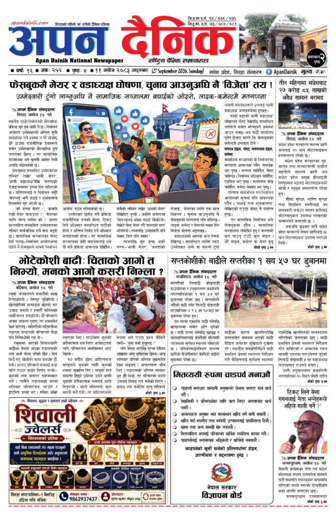२०८३ असाेज ११, आइतबार